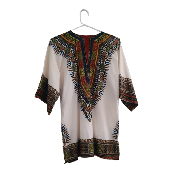 Vintage 1970s Jamaican Dashiki Boho Chic - Picture 2 of 9